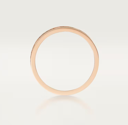 [Marins]LOVE RING 4mm-wide full-diamond ring Marins Gold