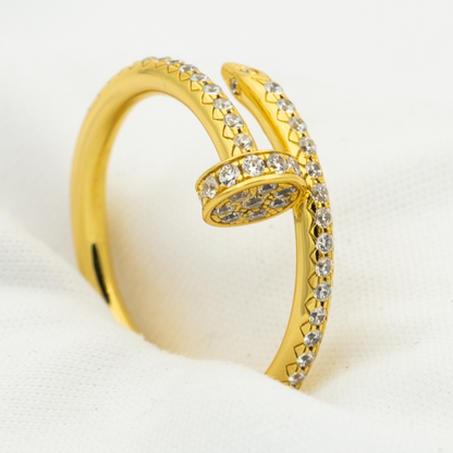 [Marins]JUSTE RING 1.8MM GOLD DIAMONDS
