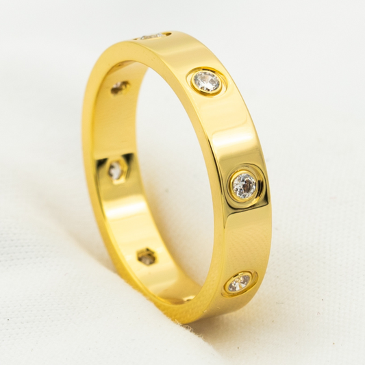 [Marins]LOVE RING 3.6MM 8 DIAMONDS