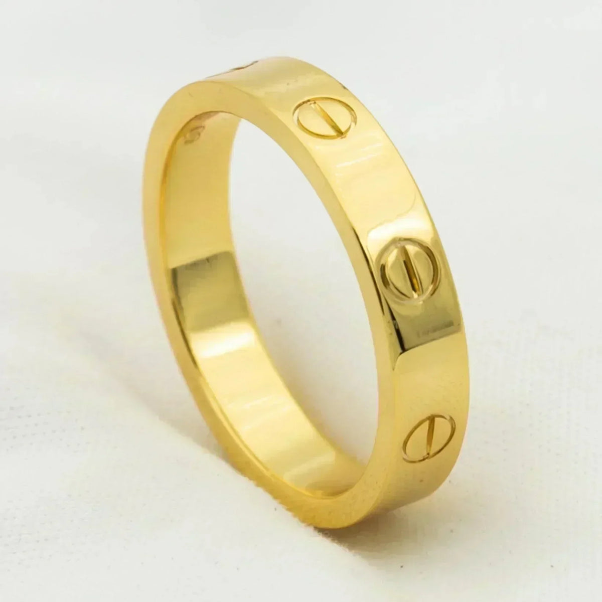 [Marins]LOVE RING 4MM 1 DIAMOND GOLD