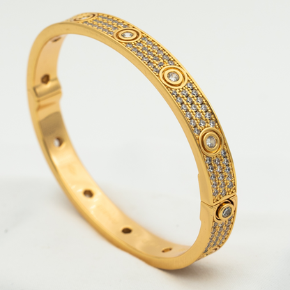[Marins]LOVE BRACELET 6.1MM DIAMOND-PAVED 10 BIG DIAMONDS