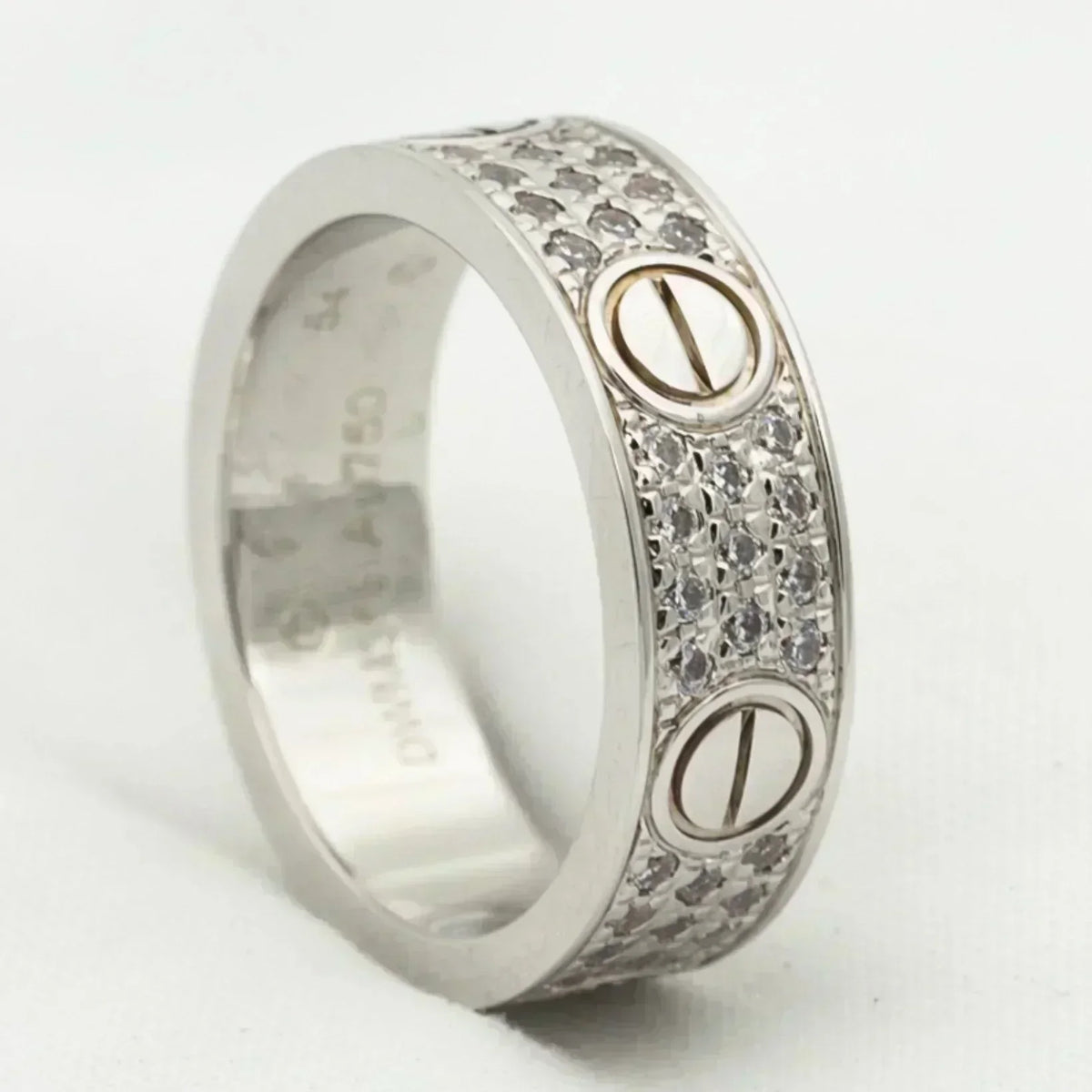 [Marins]LOVE RING 5.5MM DIAMONDS PAVED