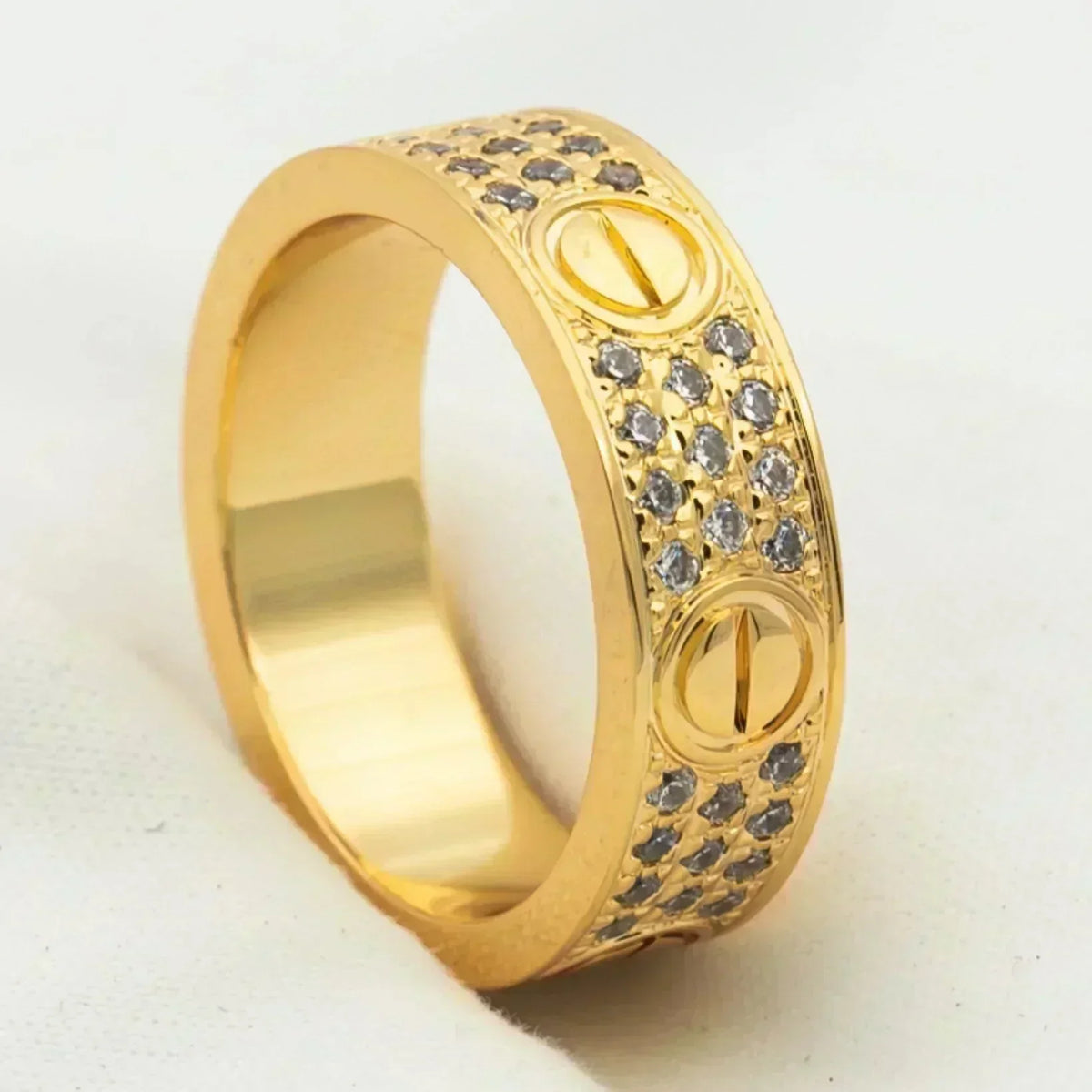 [Marins]LOVE RING 5.5MM DIAMONDS PAVED