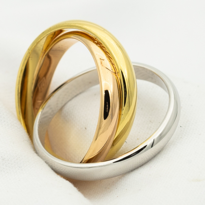 [Marins Jewelry]TRINITY RING GOLD PINK GOLD SILVER