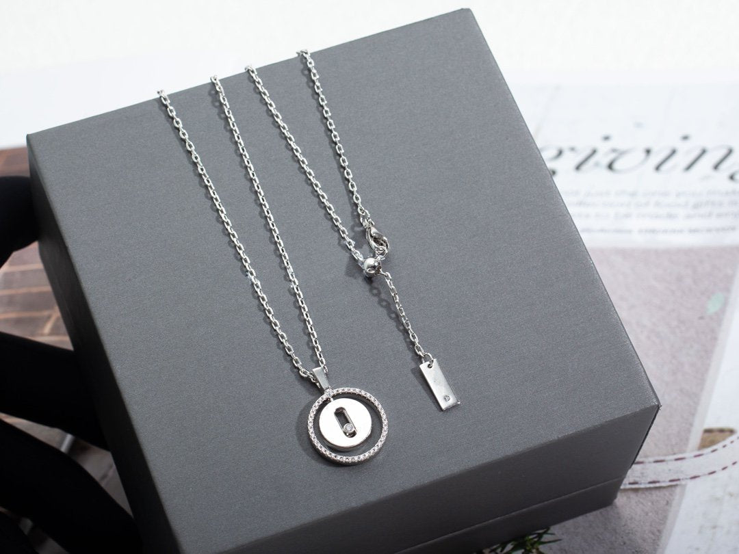[Marins]Demo MOVE PM NECKLACE SILVER DIAMOND