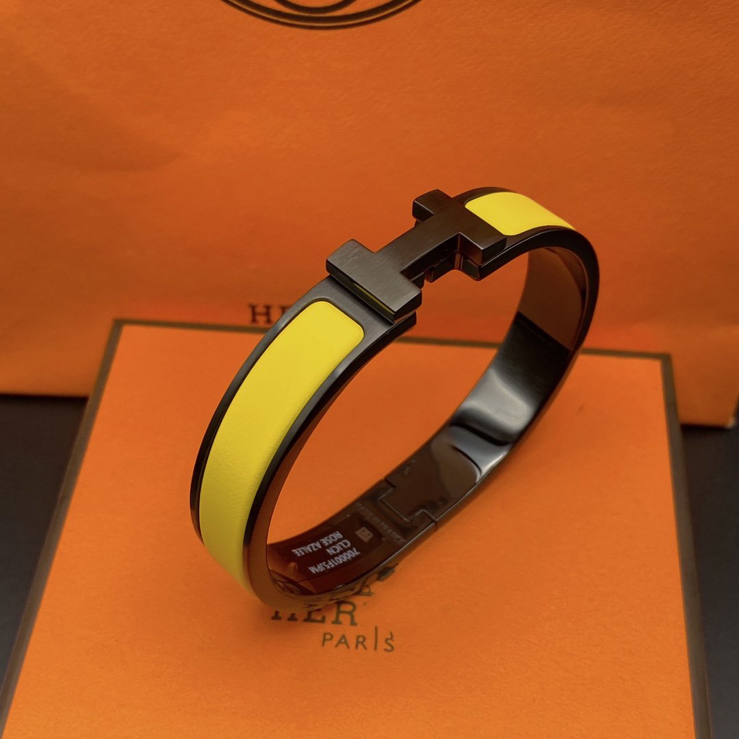 [Marins]CLIC HM SO BLACK YELLOW BRACELET
