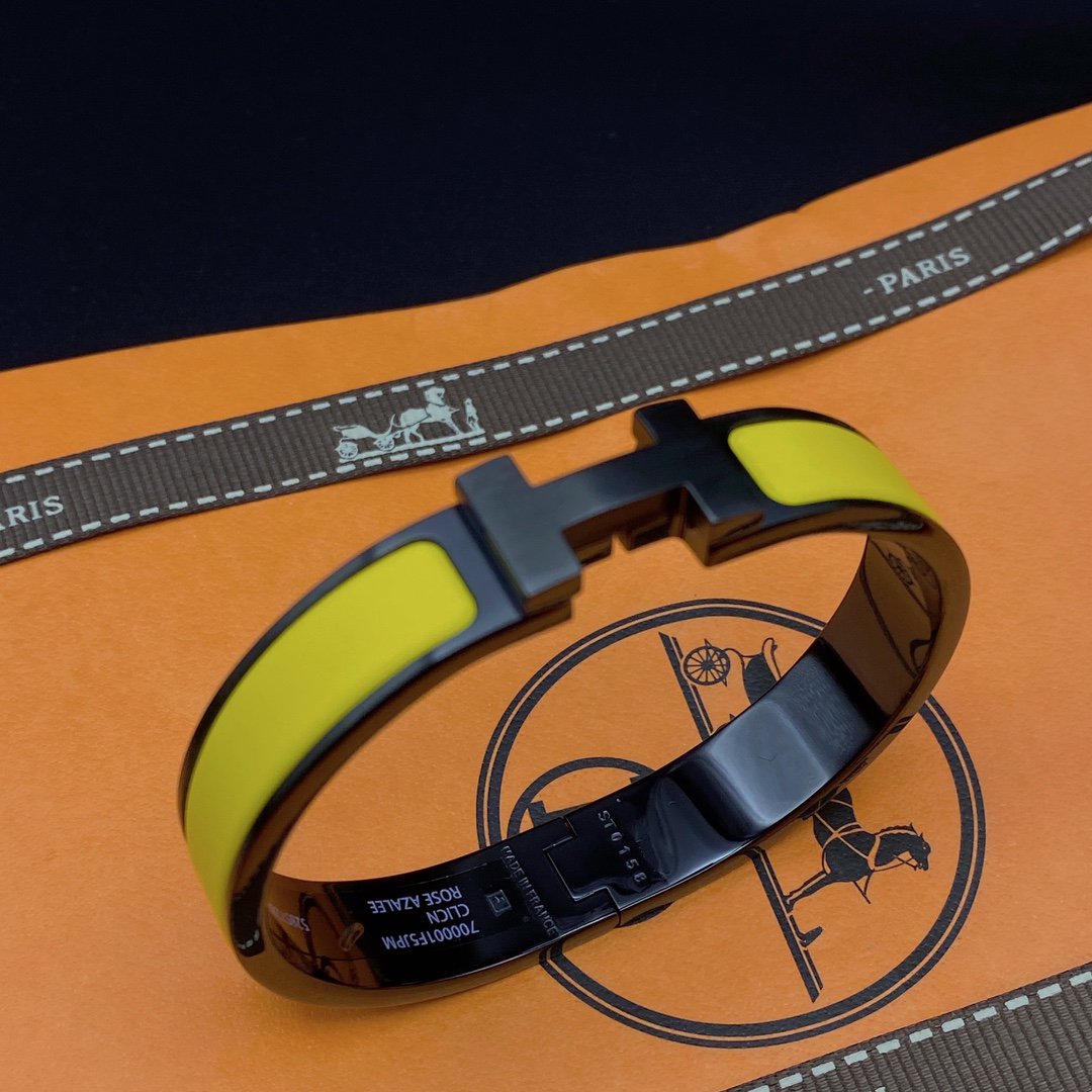 [Marins]CLIC HM SO BLACK YELLOW BRACELET