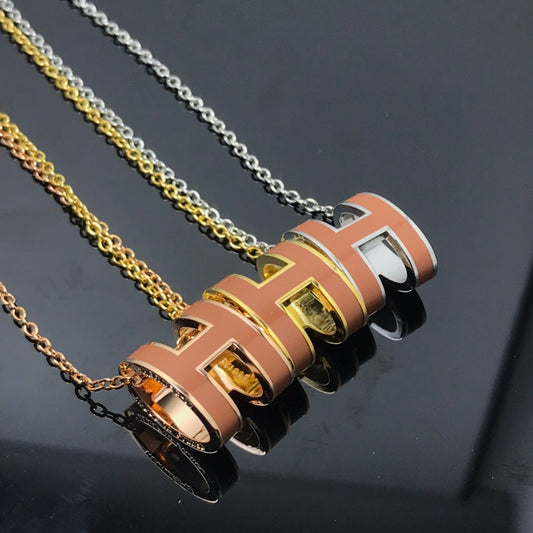 [Marins]H NECKLACE BROWN