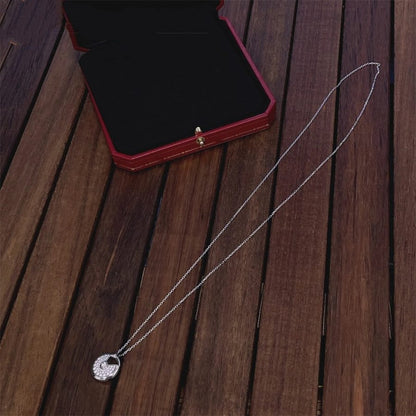 [Marins]AMULETTE SILVER FULL DIAMOND NECKLACE
