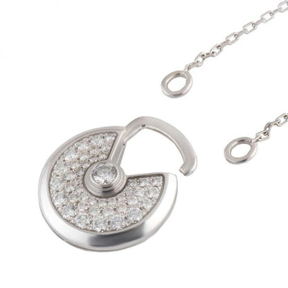[Marins]AMULETTE SILVER FULL DIAMOND NECKLACE