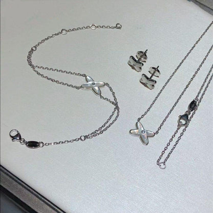 [Marins]JEUX BRACELET WHITE MOP SILVER 1 DIAMOND