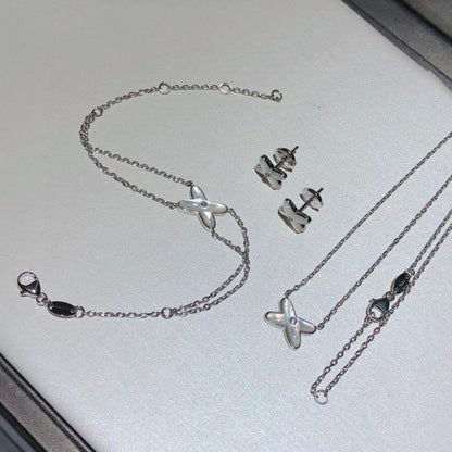[Marins]JEUX BRACELET WHITE MOP SILVER 1 DIAMOND