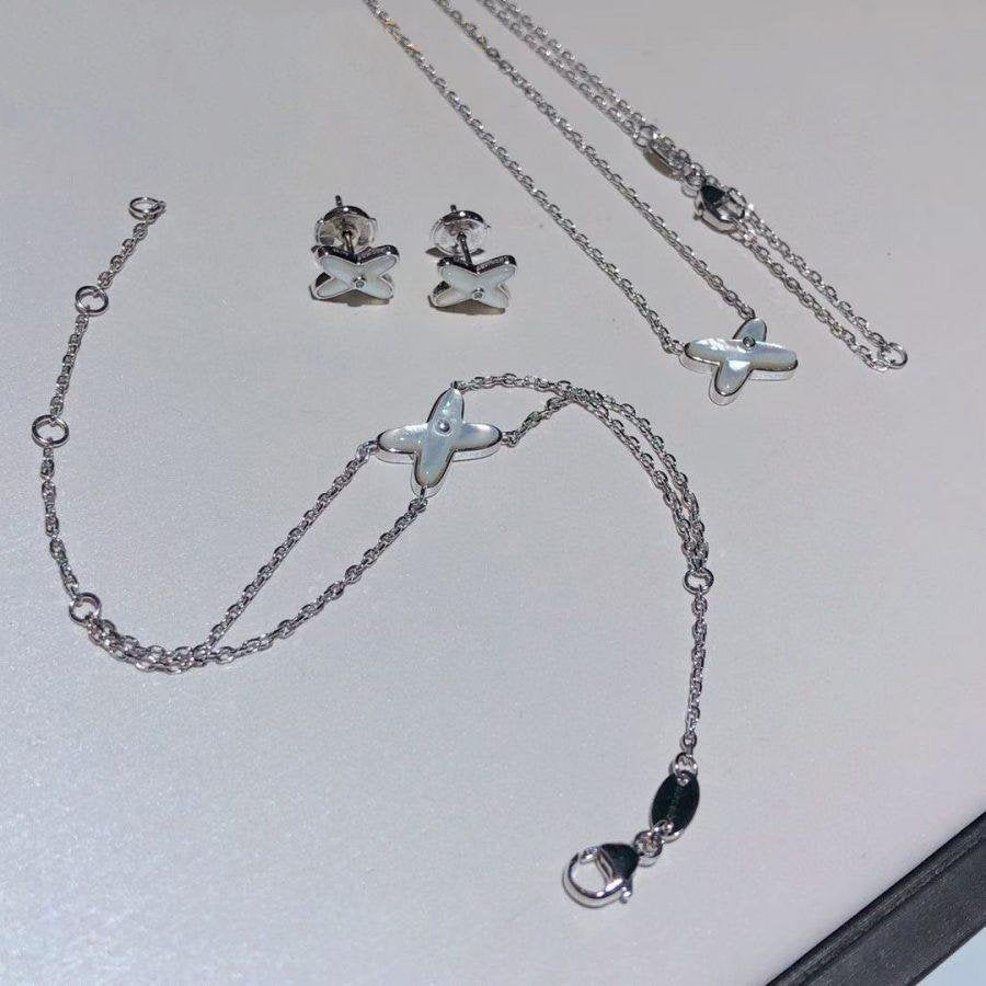 [Marins]JEUX BRACELET WHITE MOP SILVER 1 DIAMOND