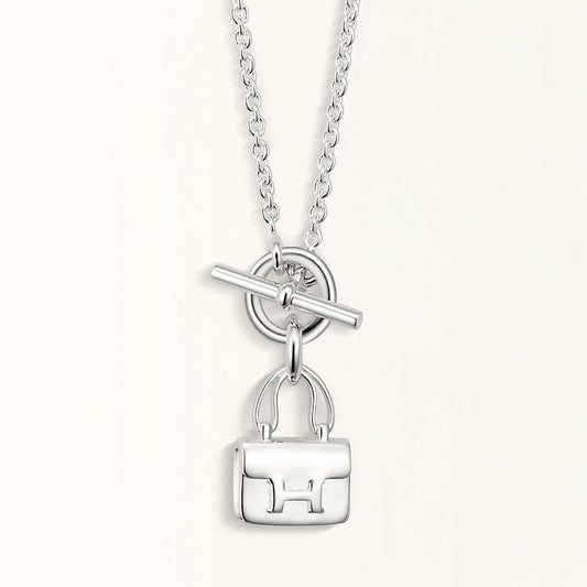 [Marins]POP H PEDANT SILVER NECKLACE