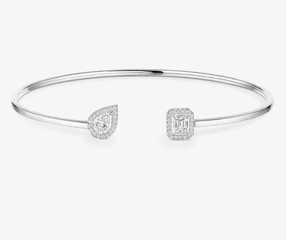 [Marins]M Delicate Double-Diamond Bracelet