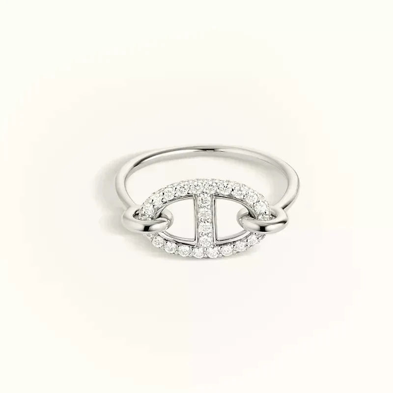 [Marins]RONDE SMALL SILVER DIAMOND RING