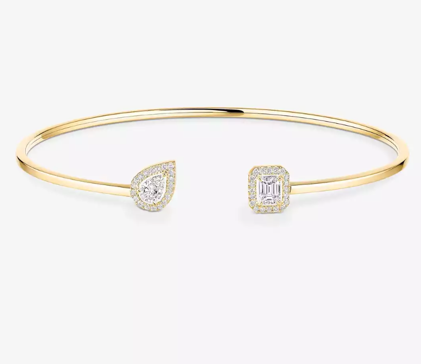[Marins]M Delicate Double-Diamond Bracelet
