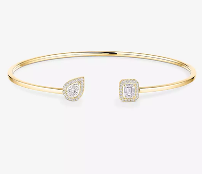 [Marins]M Delicate Double-Diamond Bracelet