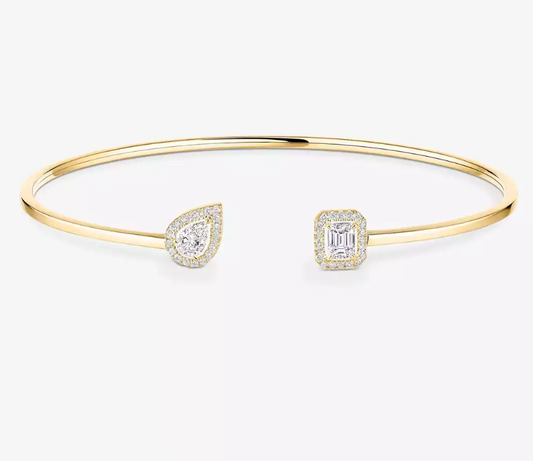 [Marins]M Delicate Double-Diamond Bracelet