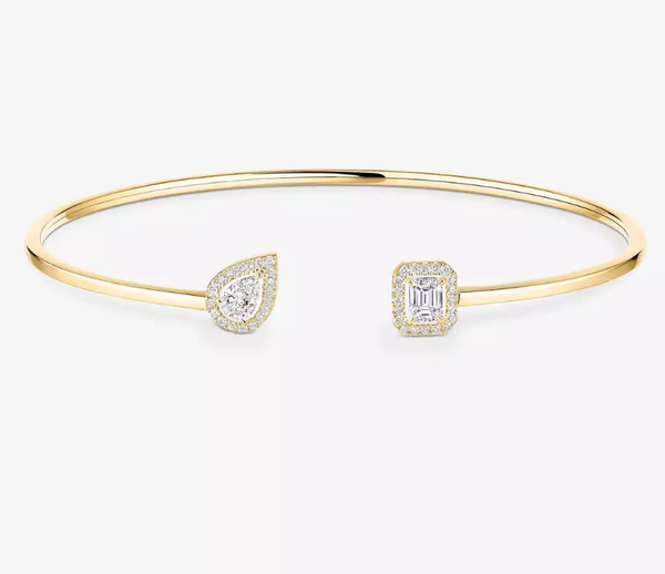 [Marins]M Delicate Double-Diamond Bracelet