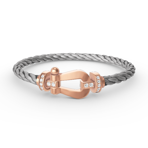[Marins]FORCE LARGE HORSESHOE HALF DIAMOND BRACELET Marins GOLD