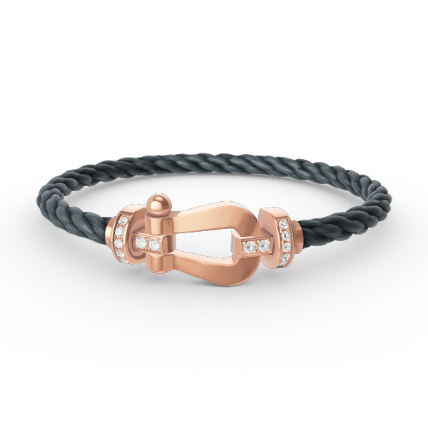 [Marins]FORCE LARGE HORSESHOE HALF DIAMOND BRACELET Marins GOLD