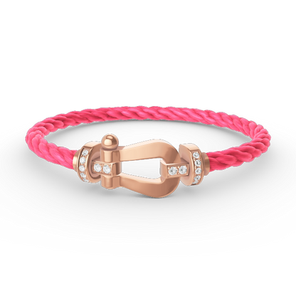 [Marins]FORCE LARGE HORSESHOE HALF DIAMOND BRACELET Marins GOLD