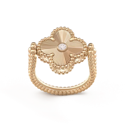 [Marins]CLOVER RIVERSIBLE Marins GOLD RING