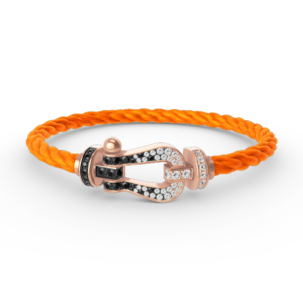 [Marins]FORCE LARGE HORSESHOE BLACK WHITE DIAMOND BRACELET Marins GOLD