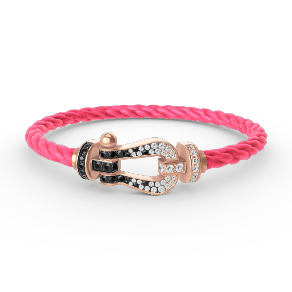 [Marins]FORCE LARGE HORSESHOE BLACK WHITE DIAMOND BRACELET Marins GOLD