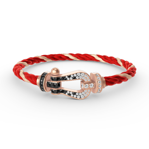 [Marins]FORCE LARGE HORSESHOE BLACK WHITE DIAMOND BRACELET Marins GOLD