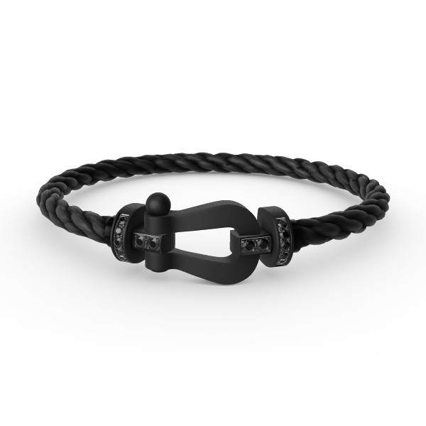 [Marins]FORCE LARGE SERIES HORSESHOE BLACK SAMURAI BRACELET
