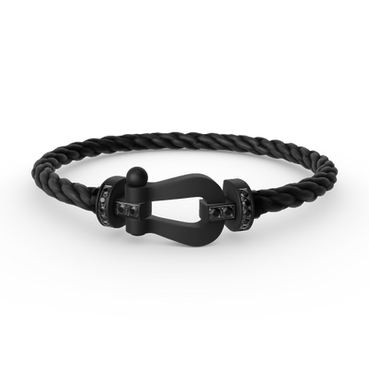 [Marins]FORCE LARGE SERIES HORSESHOE BLACK SAMURAI BRACELET