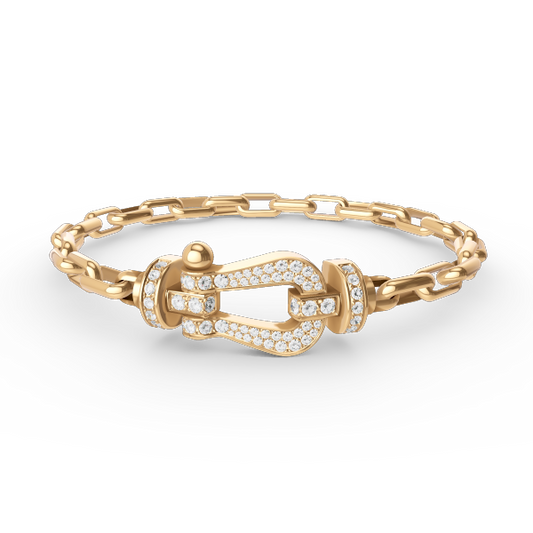[Marins]FORCE LARGE HORSESHOE CLASP  METAL BRACELET