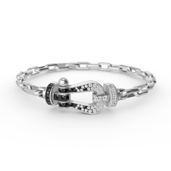 [Marins]FORCE LARGE HORSESHOE CLASP  METAL BRACELET