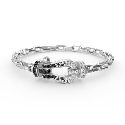 [Marins]FORCE LARGE HORSESHOE CLASP  METAL BRACELET
