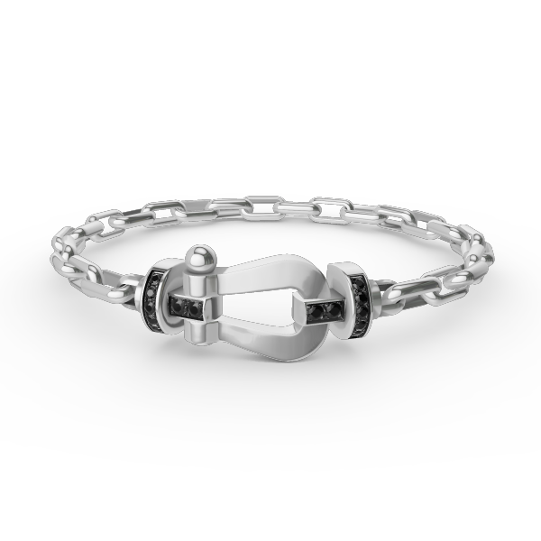 [Marins]FORCE LARGE HORSESHOE CLASP  METAL BRACELET
