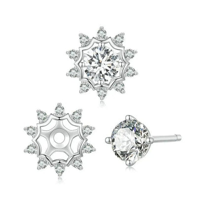 Boucles d'oreilles en diamant de laboratoire taille idéale, éblouissantes