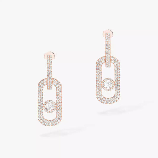 [Marins]So Move XL Pave_-Set Diamond Pendant Earrings
