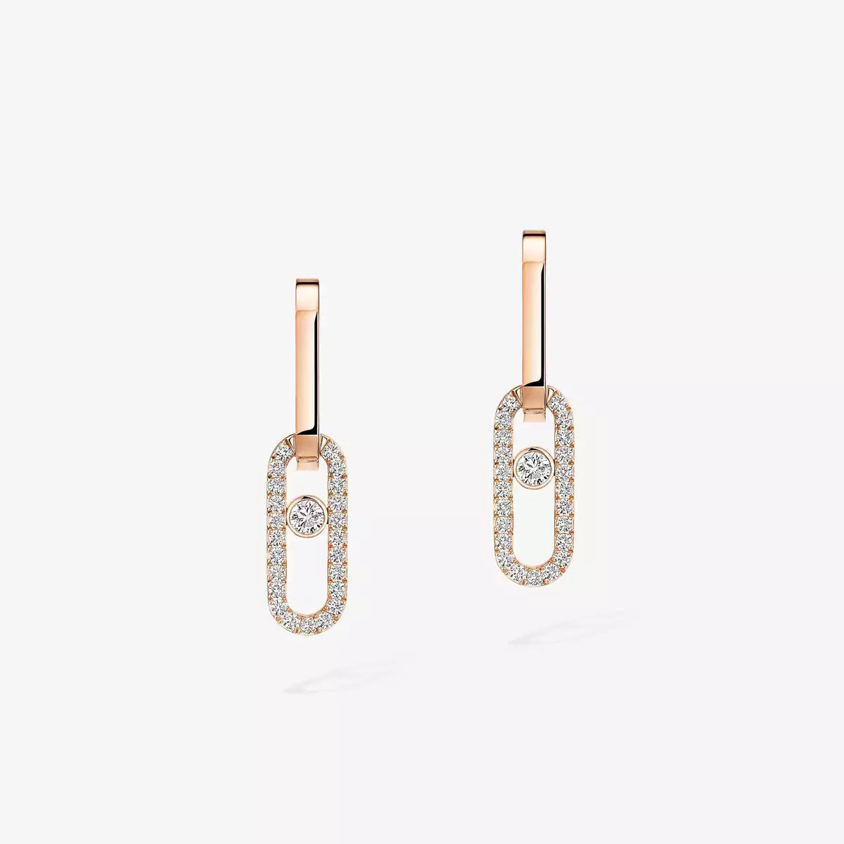 [Marins]Move Link Diamond Earrings