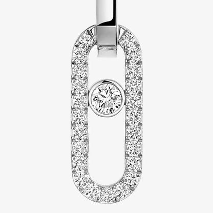 [Marins]Move Link Diamond Earrings