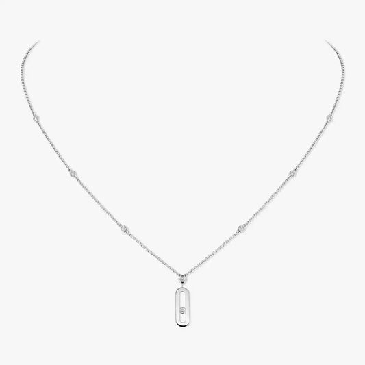 [Marins] Move Uno Gold Diamond Long Necklace