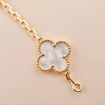 [Marins]CLOVER WHITE PEARL MOP 5 MOTIF BRACELET COLLECTION