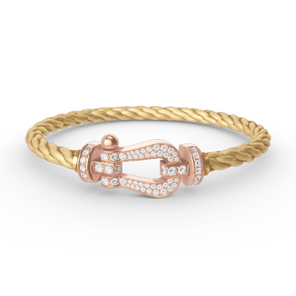 [Marins]FORCE LARGE HORSESHOE FULL DIAMOND BRACELET Marins GOLD