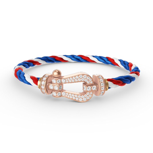 [Marins]FORCE LARGE HORSESHOE FULL DIAMOND BRACELET Marins GOLD