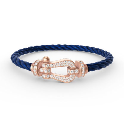 [Marins]FORCE LARGE HORSESHOE FULL DIAMOND BRACELET Marins GOLD