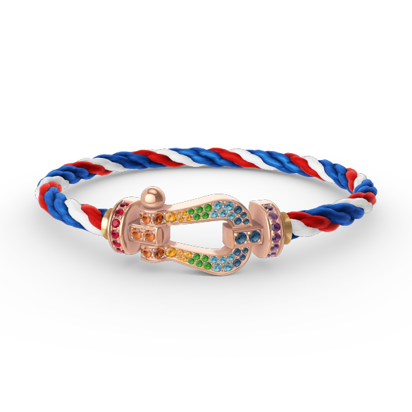 [Marins]FORCE LARGE HORSESHOE  COLORED DIAMOND BRACELET Marins GOLD