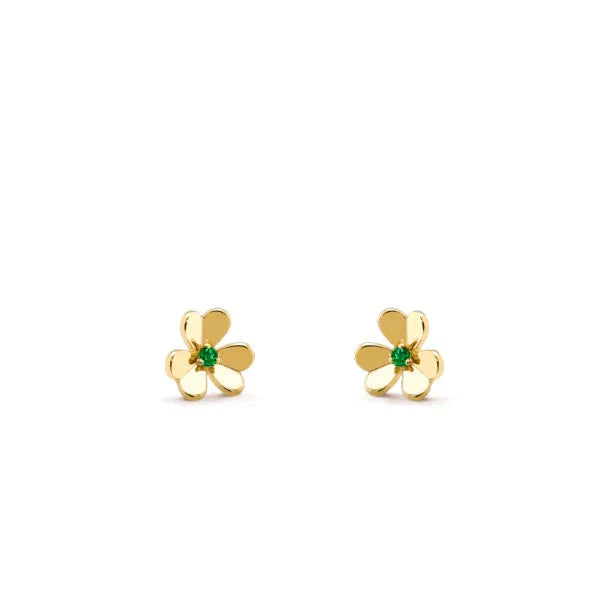 [Marins]FRIVOLE  FLOWER MALACHITE EARRINGS