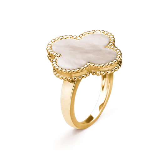 [Marins]CLOVER WHITE MOP RING