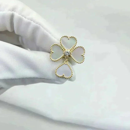 [Marins]SWEET CLOVER WHITE MOP RING